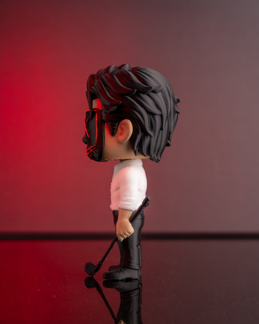 The Masked Wrath BookToy — masked book boyfriend figure, detail view