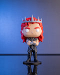 The Silver-Eyed King — crowned romantasy BookToy collectible figure, 15 cm