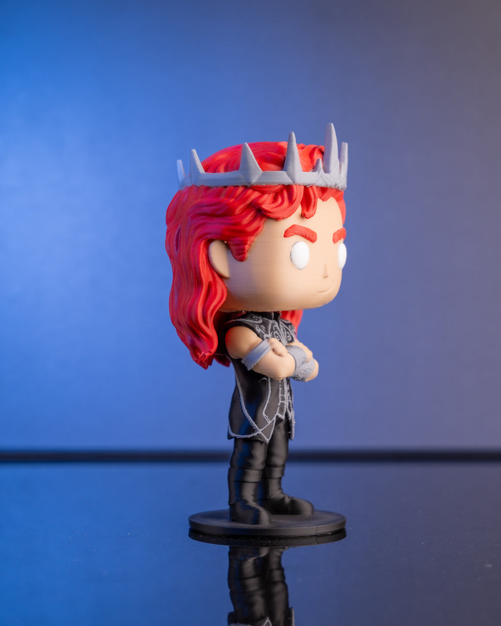 The Silver-Eyed King romantasy collectible figure for the bookshelf